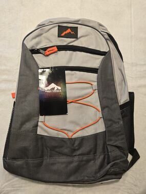 High Trails Equipment Backpack , GRAY, Orange Accents